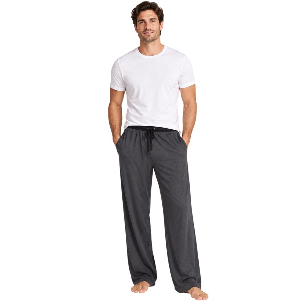Daniel Buchler Men's Peruvian Pima Cotton Lounge Pajama Pants Gray M Luxury